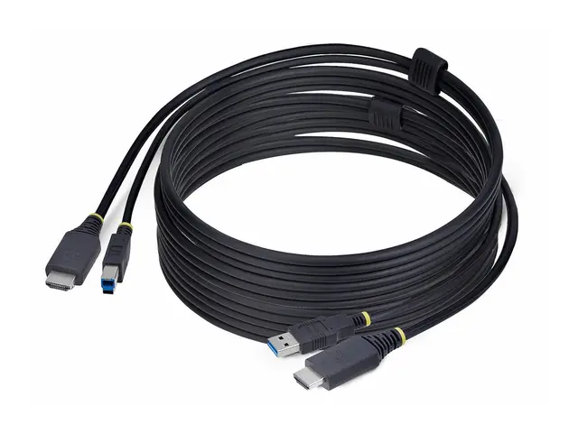 StarTech.com 10ft (3m) HDMI and USB 5Gbps KVM Cable - Tastatur / v...