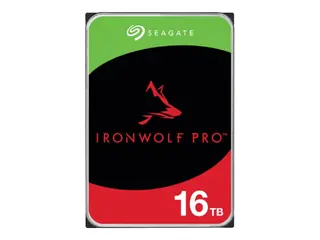 Seagate IronWolf Pro ST16000NT001 Harddisk - 16 TB - intern - 3.5" - SATA 6Gb/s - 7200 rpm - buffer: 256 MB - med 3-års Seagate Rescue Data Recovery