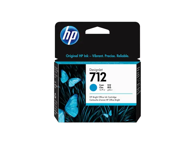 HP 712 - 29 ml - cyan - original - DesignJet - blekkpatron - for D...
