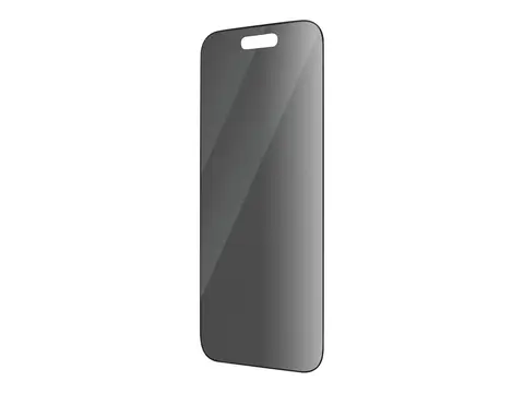 PanzerGlass - Skjermbeskyttelse for mobiltelefon ultrabred passform - glass - med personvernsfilter - rammefarge svart - for Apple iPhone 14 Pro