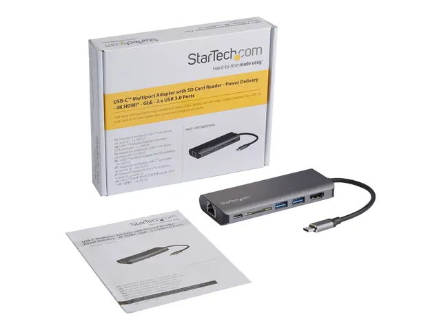 StarTech.com USB C Multiport Adapter - Portable USB-C Dock to 4K H...