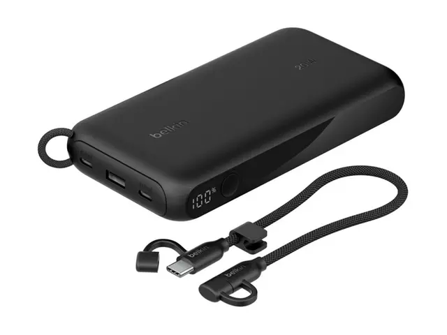 Belkin BoostCharge - Strømbank med skjerm 20000 mAh 20 watt PD 3 u...
