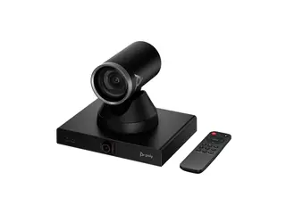 HP Poly Studio E60 - Konferansekamera - PTZ farge - 2 x 8 MP - 3840 x 2160 - 4K UHD (3840 x 2160), 2160p - lyd - LAN - USB 3.0 - DC 12 V / PoE Pluss