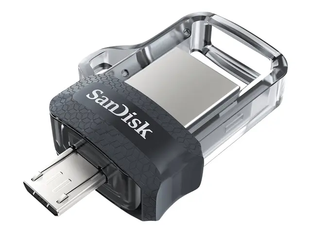 SanDisk Ultra Dual M3.0 - USB-flashstasjon - 256 GB - USB 3.0 / mi...