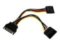 StarTech.com 6in SATA Power Y Splitter Cable Adapter M/F - Power splitter - SATA power (M) to SATA power (F) - 6 in - PYO2SATA - str&#248;msplitter - SATA-str&#248;m til SATA-str&#248;m - 15.2 cm