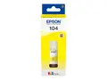 Epson EcoTank 104 - 65 ml - gul original - blekkbeholder - for EcoTank ET-14100, 1810, 2721, 2810, 2811, 2812, 2814, 2815, 2820, 2821, 2825, 2826, 4800