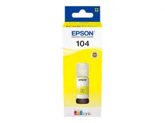 Epson EcoTank 104 - 65 ml - gul - original blekkbeholder - for EcoTank ET-14100, 1810, 2721, 2810, 2811, 2812, 2814, 2815, 2820, 2821, 2825, 2826, 4800