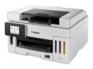 Canon MAXIFY GX6550 - Multifunksjonsskriver farge - ink-jet - p&#229;fyllbar - A4 (210 x 297 mm), Legal (216 x 356 mm) (original) - A4/Legal (medie) - opp til 24 ipm (trykking) - 350 ark - Wi-Fi(ac), LAN, USB-vert, USB 2.0