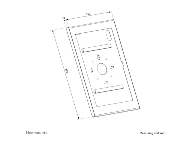 Neomounts WL15-603BL1 - Innhegning - modulær - for nettbrett - lås...