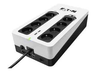 Eaton 3S 850 - UPS - AC 220-240 V 510 watt - 850 VA - enkeltfase - USB - utgangskontakter: 8