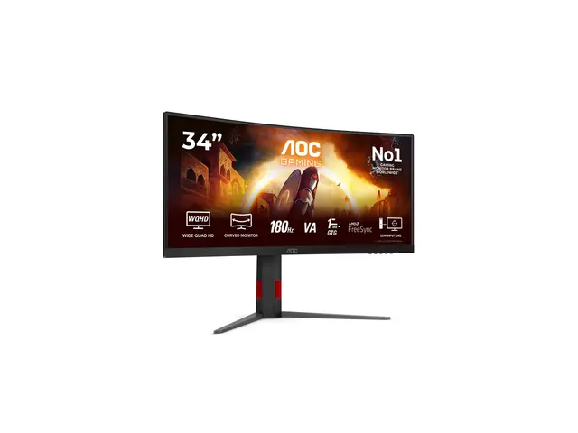 AOC Gaming CU34G4 - LED-skjerm gaming kurvet 34" 3440 x 1440 UWQHD...