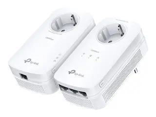 TP-Link TL-PA8033P KIT V4 - Starter Kit str&#248;mlinjeadaptersett 3-portssvitsj - 1GbE, HomePlug AV (HPAV), HomePlug AV (HPAV) 2.0, IEEE 1901 - veggpluggbar - med TP-Link TL-PA8010P