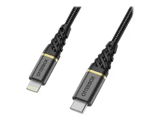 OtterBox Premium - Lightning-kabel - Lightning hann til 24 pin USB-C hann 2 m - glamoursvart