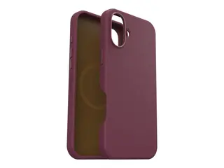 OtterBox Symmetry Series - Baksidedeksel for mobiltelefon MagSafe-samsvar - kaktuslær, polyuretan - revbær (rosa) - for Apple iPhone 16 Plus