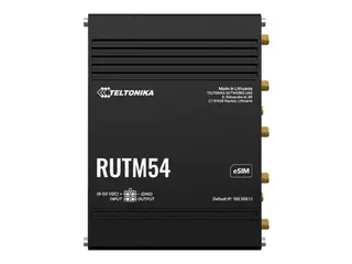 Teltonika RUTM54 - Tr&#229;dl&#248;s ruter WWAN 4-portssvitsj - 1GbE, PPP - Wi-Fi 5 - Dobbeltb&#229;nd - 5G, 4G, 3G - DIN-skinnemonterbar, overflatemonterbar, veggmonterbar