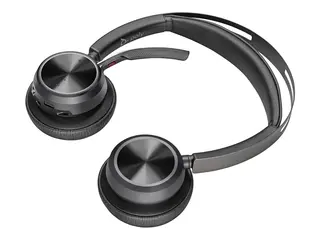 Poly Voyager Focus 2 - Hodesett on-ear - Bluetooth - tr&#229;dl&#248;s - aktiv st&#248;ydemping - USB-C via Bluetooth-adapter - svart - Zoom Certified