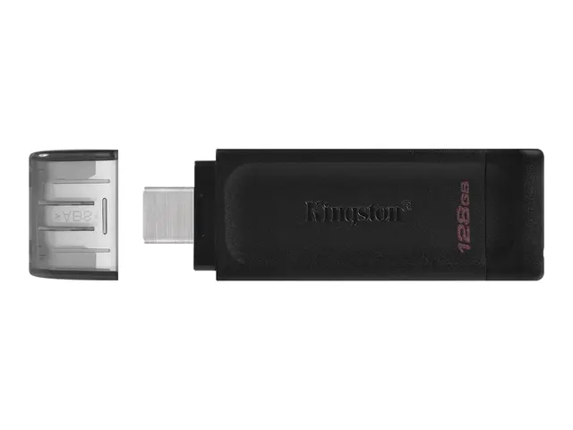 Kingston DataTraveler 70 - USB-flashstasjon - 128 GB - USB-C 3.2 G...
