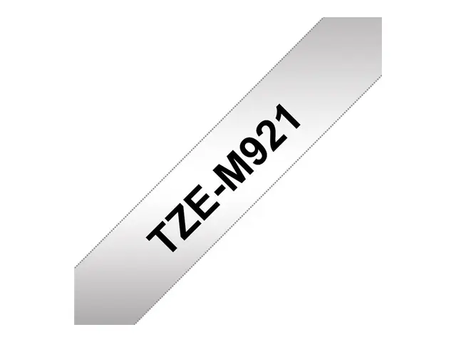Brother TZe-M921 - Svart på matt sølv Rull (0,9 cm x 8 m) 1 kasset...