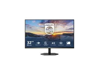 Philips 32E1N3100LA - 3000 Series - LED-skjerm 32" (31.5" synlig) - 1920 x 1080 Full HD (1080p) @ 75 Hz - VA - 300 cd/m² - 3000:1 - 1 ms - 2xHDMI, VGA - høyttalere - teksturert svart