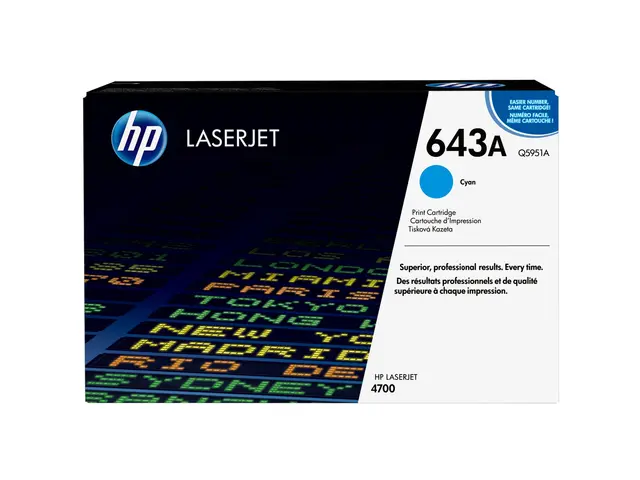 HP 643A - Cyan - original - LaserJet - tonerpatron (Q5951A) - for ...
