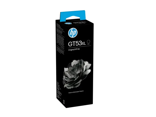 HP GT53XL - 135 ml høykapasitets svart original blekkrefill for Sm...