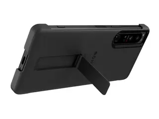 Sony XQZ-CBCT - Baksidedeksel for mobiltelefon polyuretan, polykarbonat - svart - for XPERIA 1 IV