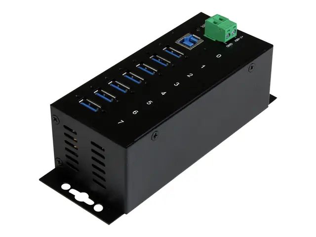 StarTech.com 7-Port USB 3.0 Hub - Metal Industrial USB-A with ESD ...