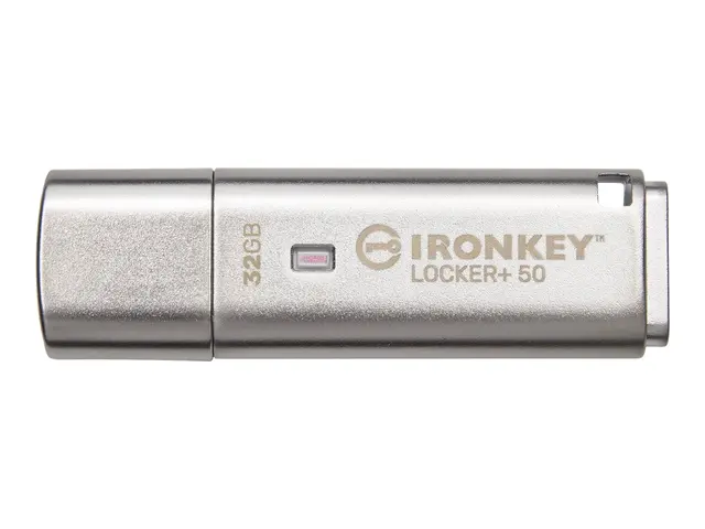 Kingston IronKey Locker+ 50 - USB-flashstasjon kryptert 32 GB USB ...
