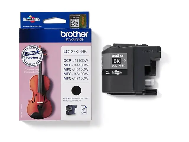 Brother LC127XLBK - Super High Yield - svart - original - blekkpat...