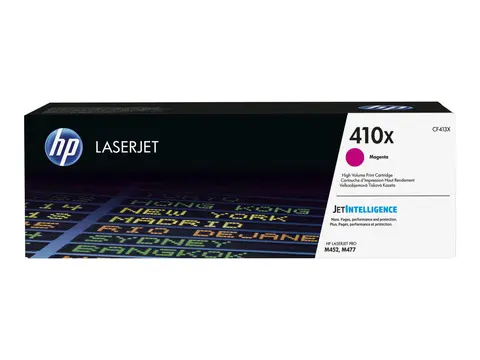 HP 410X - H&#248;y ytelse - magenta - original LaserJet - tonerpatron (CF413X) - for Color LaserJet Pro M452, MFP M377, MFP M477
