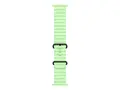 Apple - B&#229;nd for smart armb&#229;ndsur 49 mm, svart titanfinish - 130 - 200 mm - neongr&#248;nt - for Watch Herm&#232;s Series 9, SE 3, Series 10, Series 11, Series 8, Series 9, Ultra 2, Ultra 3