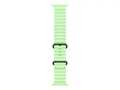 Apple - B&#229;nd for smart armb&#229;ndsur - 49 mm, svart titanfinish 130 - 200 mm - neongr&#248;nt - for Watch Herm&#232;s Series 9, SE 3, Series 10, Series 11, Series 8, Series 9, Ultra 2, Ultra 3