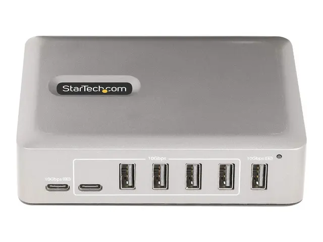 StarTech.com 7-Port USB-C Hub, 5x USB-A + 2x USB-C, Self-Powered w...