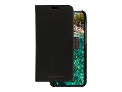 dbramante1928 Lynge - Lommebok for mobiltelefon rullesteinsbelagt fullnarvet bærekraftig skinn - svart - for Samsung Galaxy S23+