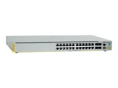 Allied Telesis AT x510DP-28GTX Switch - L2+ - Styrt - 24 x 10/100/1000 + 2 x 10 Gigabit Ethernet / 1 Gigabit Ethernet SFP+ + 2 x 10 Gigabit SFP+ - front til bakside-luftflyt - rackmonterbar