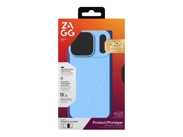 ZAGG Sedona Snap - Baksidedeksel for mobiltelefon MagSafe-samsvar ...