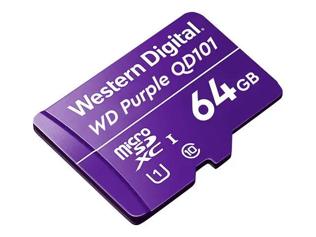 WD Purple SC QD101 WDD064G1P0C - Flashminnekort - 64 GB - UHS-I U1...
