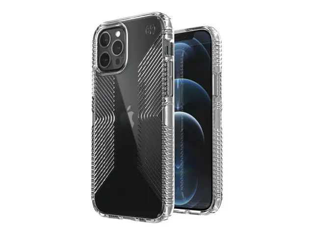 Speck Presidio Perfect-Clear with Grips - Baksidedeksel for mobilt...