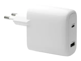 dbramante1928 re-charge - Strømadapter - 65 watt 2 utgangskontakter (USB-C, USB) - hvit - Europa