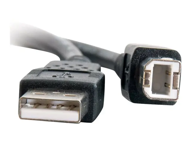 C2G - USB-kabel USB (hann) til USB-type B 2.0 2 m svart