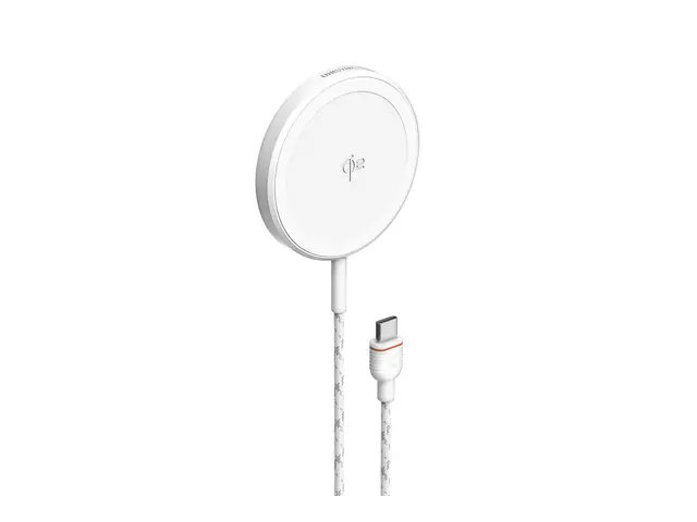 Unisynk - Trådløs ladepute Qi2 15 watt (magnetisk) hvit