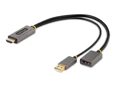 STARTECH.COM 1ft 30cm HDMI to DisplayPort Adapter Active 4K 60Hz HDR