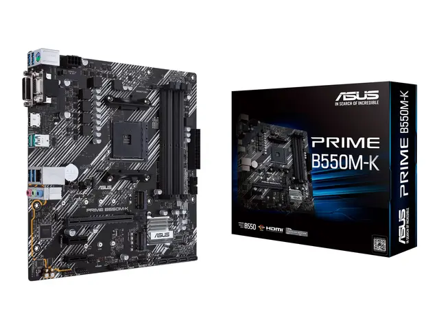 ASUS PRIME B550M-K - Hovedkort micro ATX Socket AM4 AMD B550 Chips...