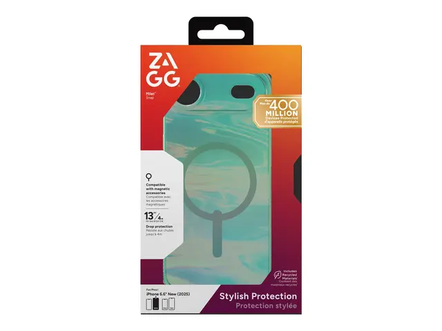 ZAGG Milan Snap - Baksidedeksel for mobiltelefon MagSafe-samsvar g...