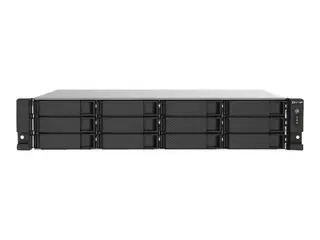 QNAP TS-1273AU-RP - NAS-server - 12 brønner kan monteres i rack - SATA 6Gb/s - RAID 0, 1, 5, 6, 10, JBOD, 5 hot spare, 6 hot spare, 10 hot spare - RAM 8 GB - Gigabit Ethernet / 2.5 Gigabit Ethernet - iSCSI støtte - 2U
