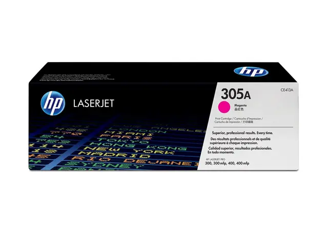 HP 305A - Magenta original LaserJet tonerpatron (CE413A) for Pro 3...