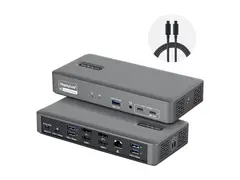 Startech - dokkingstasjon - USB-C 3.2 Gen 2 2 x HDMI, 2 x DP - 1GbE