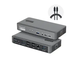 Startech - dokkingstasjon - USB-C 3.2 Gen 2 2 x HDMI, 2 x DP - 1GbE