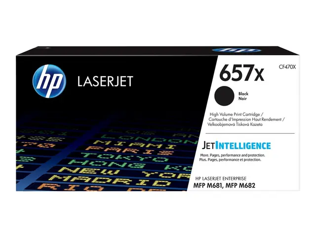 HP 657X - Høy ytelse - svart - original - LaserJet - tonerpatron (...