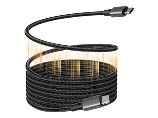 Vision Techconnect - USB-kabel - USB-C (hann) til USB-C (hann) USB 3.2 - 5 A - 1 m - magnetisk - svart